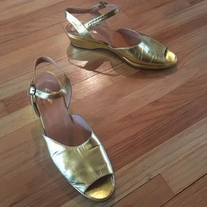 Gold Vintage Ralph Lauren Sandals